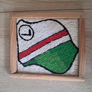 Praca wykonana haftem