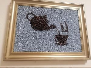 kawa srebrne kamyczki pomalowane lakierem